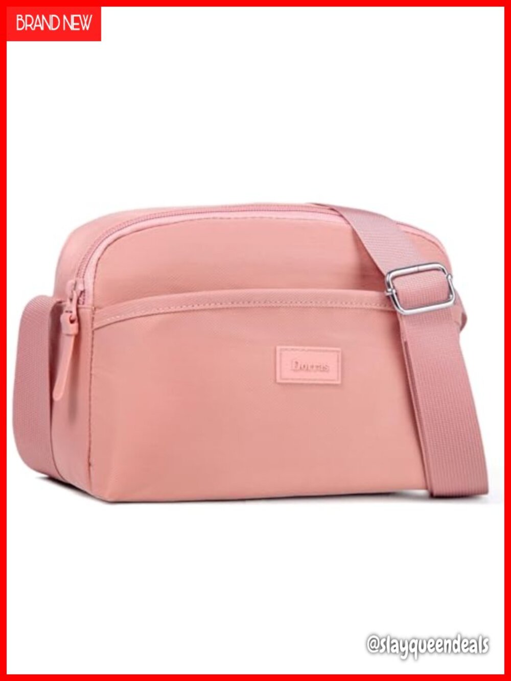 Water-Resistant Nylon Sling Bag Crossbody Purse for Women Hiking Travel